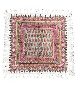 Couvre-table carré kalamkari 