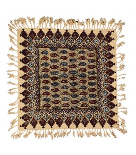 Couvre-table kalamkari carré