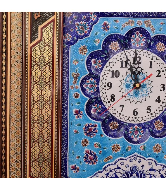Horloge en khatamkari 