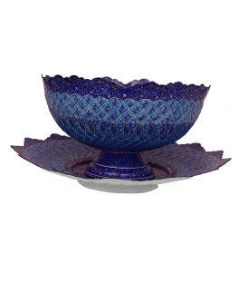 Minakari bowl and plate set 