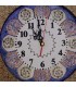 Horloge carrée en khatamkari 