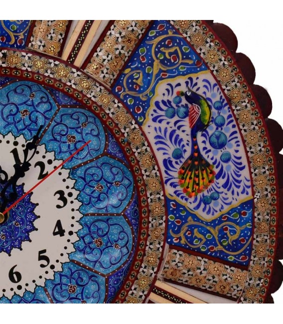 Khatamkari & Minakari clock
