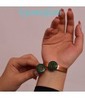 Resin ring and bracelet set flower design