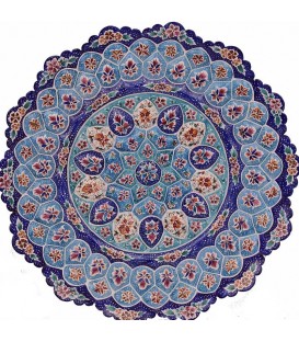 بشقاب میناکاری مسی