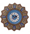 ساعت دیواری خاتم اصفهان سایز 37 با صفحه صاف مینا