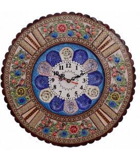 ساعت دیواری خاتم و میناکاری