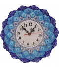 Minakari clock arabesque khatai 30 cm