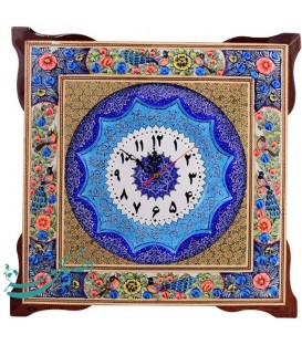 Khatamkari clock squar 