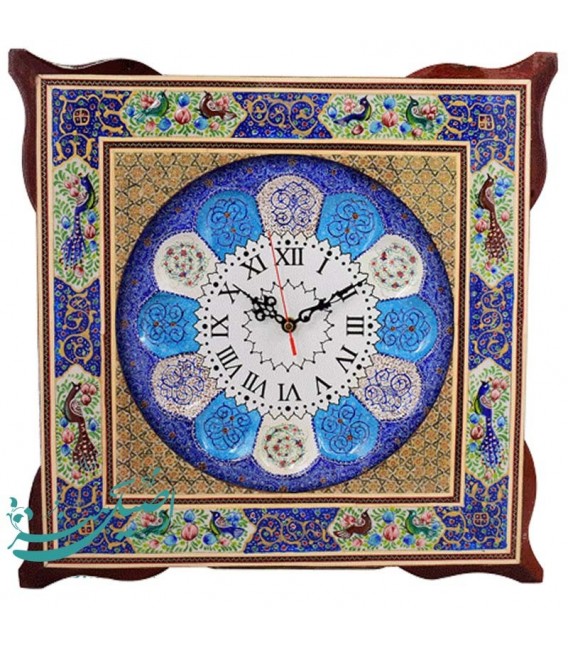 Isfahab khatamkari clock 