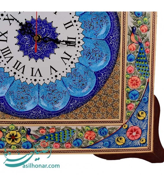 Grande horloge murale khatamkari 