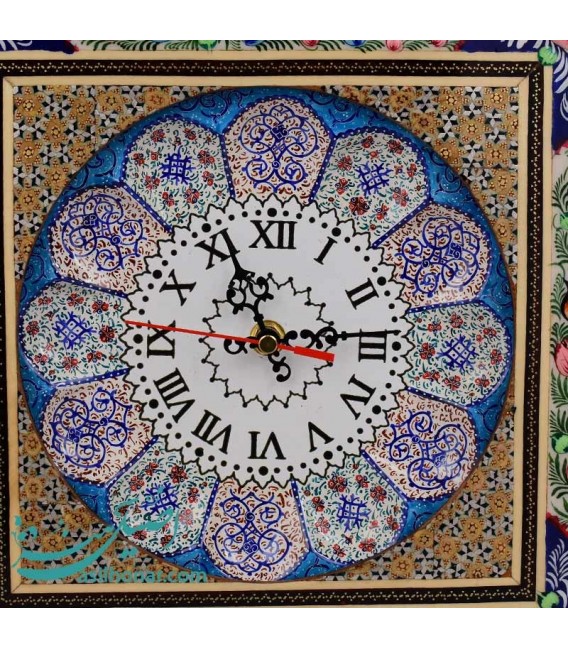 Horloge murale khatamkari 