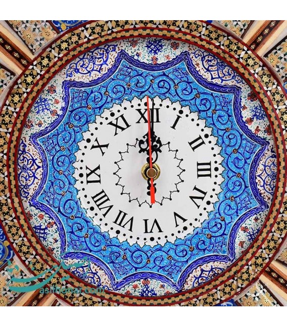 Khatamkari & minakari clock 
