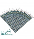 Ghalamkari round tablecloth 1 m boteh design