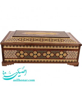 Boîte à mouchoirs khatamkari 