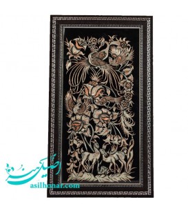 تابلو قلم زنی با قاب خاتم