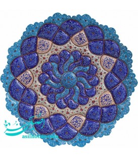 بشقاب میناکاری مسی