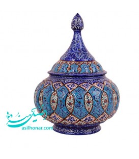 Minakari pedestal candy bowl 