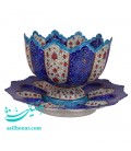 Isfahan minakari bowl and plate set 20 cm