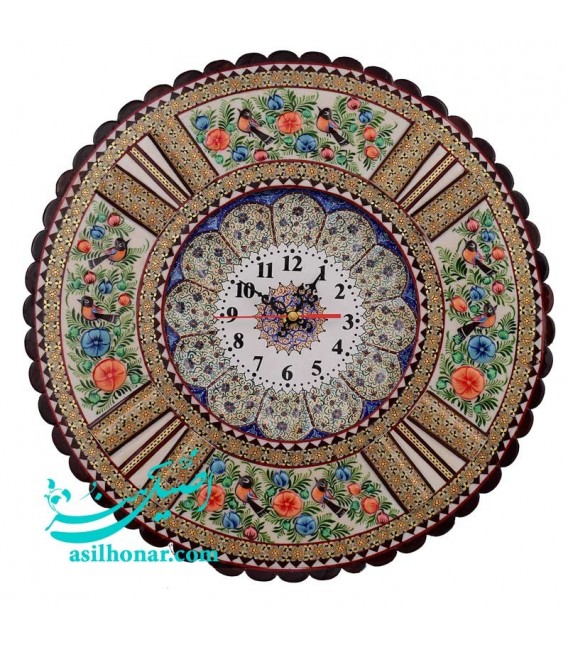 Khatamkari & minakari clock