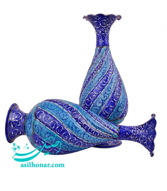 Isfahan minakari flower vase