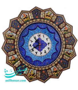 Khatamkari & minakari clock 