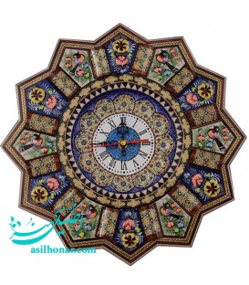 Khatamkari & minakari clock 