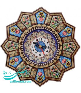 Khatamkari & minakari clock
