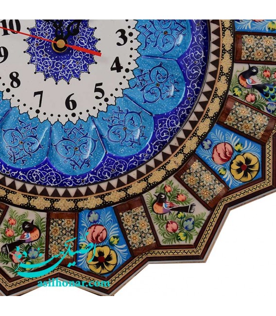Isfahan khatamkari clock 