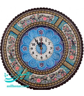 Khatamkari clock round