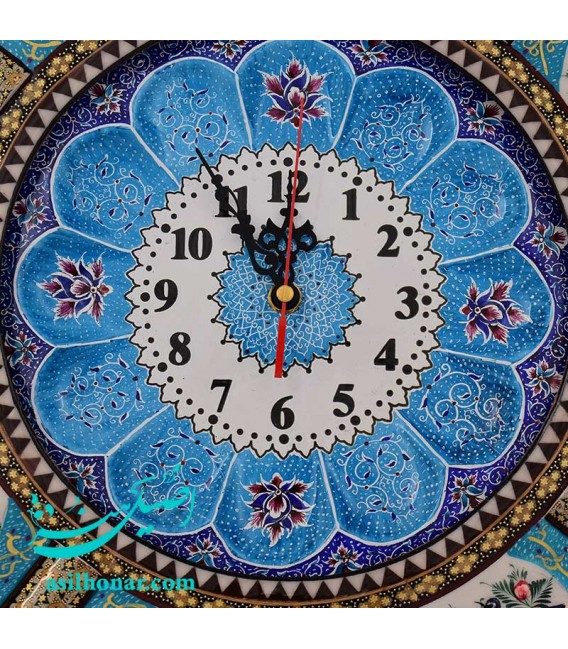 Horloge ronde murale khatam 