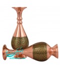 Isfahan khatamkari flower vase in pair excellent baluster 20 cm
