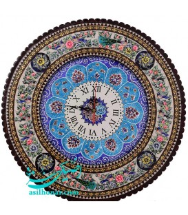Horloge murale en khatamkari 