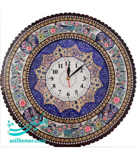 Horloge murale khatam ronde 