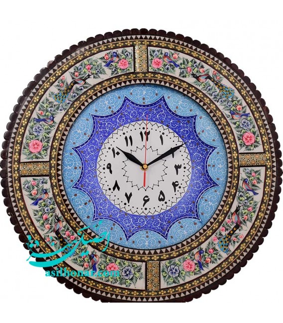 Khatamkari clock excellent 