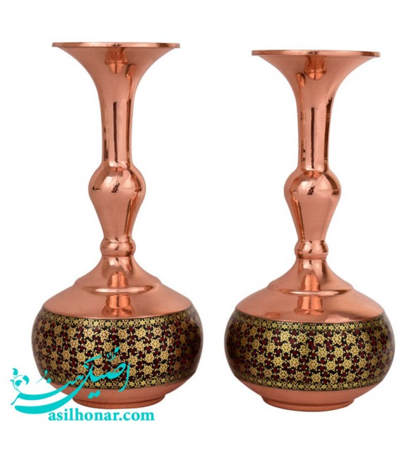 Isfahan khatamkari flower vase