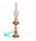 Lampe à pétrole khatam kari hauteur 40 cm