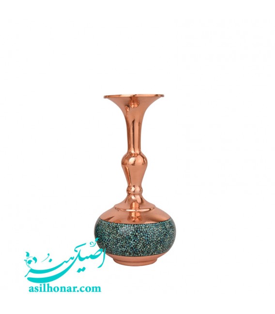 Turquoise inlaying turnip flower vase 