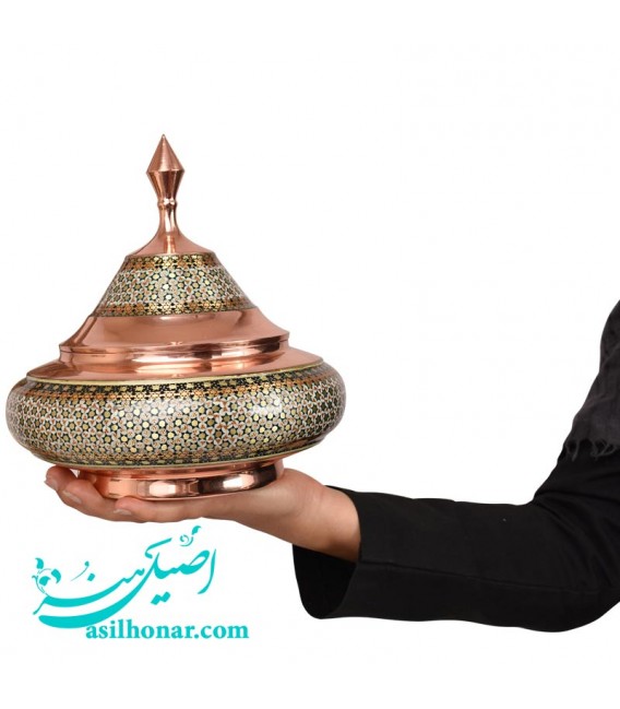 شکلات خوری سایز 5 خاتم اصفهان سفینه استخوانی
