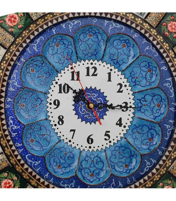 Khatamkari clock 