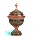 ظرف شکلات خوری خاتم اصفهان ارتفاع 27 سانتیمتر
