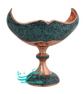 Turquoise inlaying candy bowl 