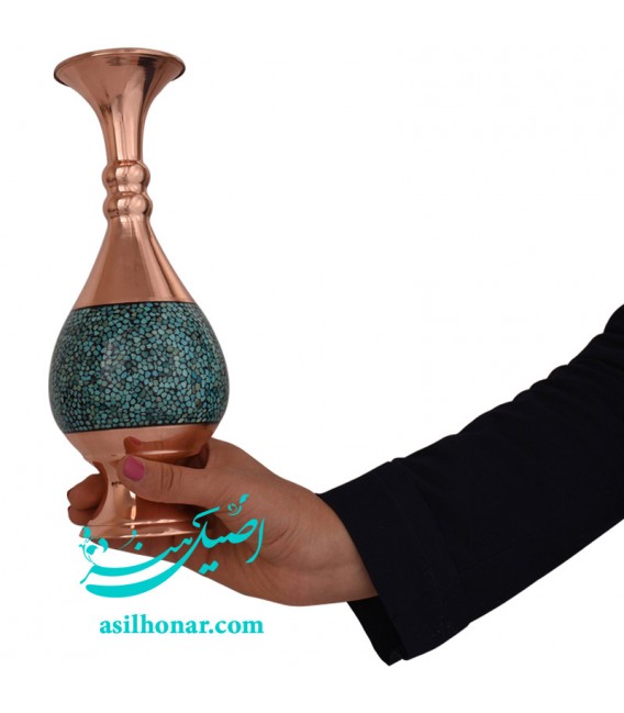 Turquoise inlaying flower vase