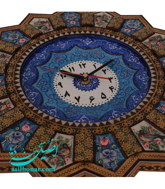 Khatamkari clock solar 