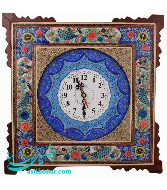Horloge carrée khatam