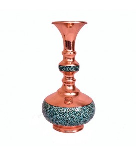 Turquoise inlaying turnip flower vase 