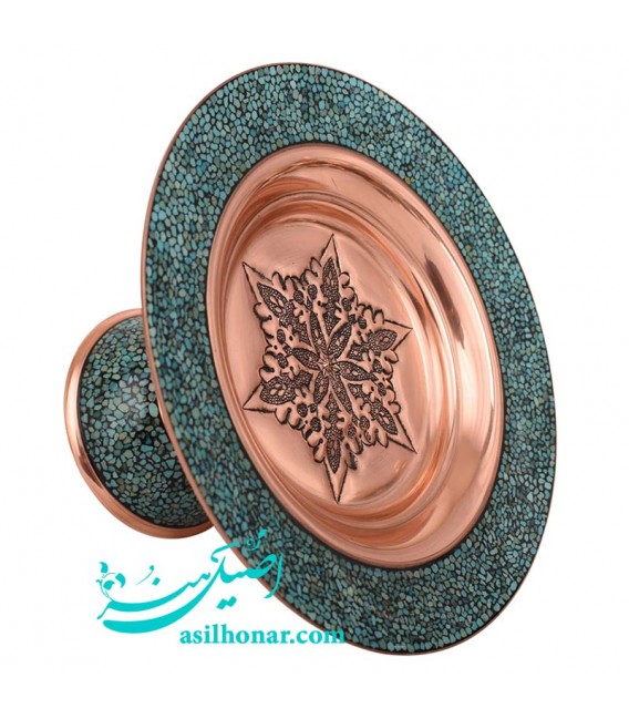 Turquoise inlaying bakery container