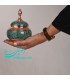 Isfahan turquoise inlaying sugar bowl