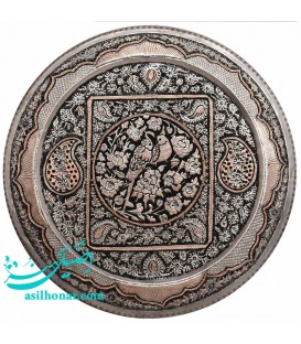سینی گرد مسی قلمزنی