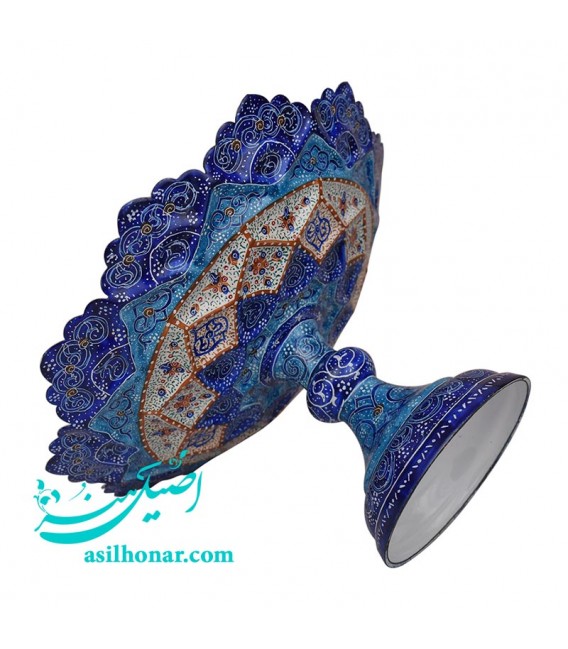 Isfahan minakari bakery container 20 cm aranesque khatai designe