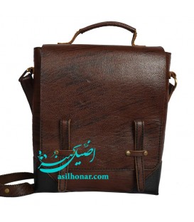 کیف چرمی 26x28 سانتیمتر اثر استاد قریشی